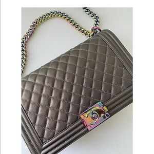 Chanel new medium bronze w/ 🌈 hardware